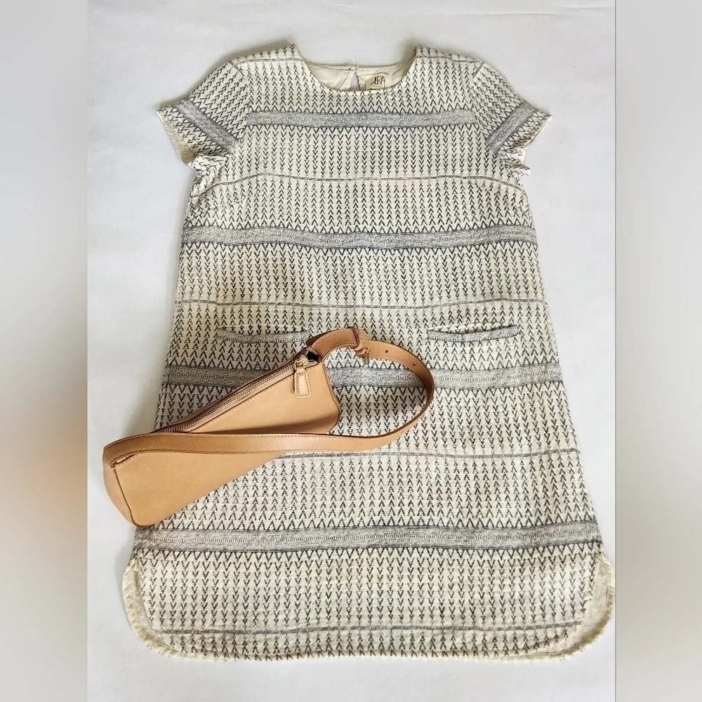 NWT || dRA LOS ANGELES || Tunic/dress, Geometric, Navy, Cream, Sz Small, Lined